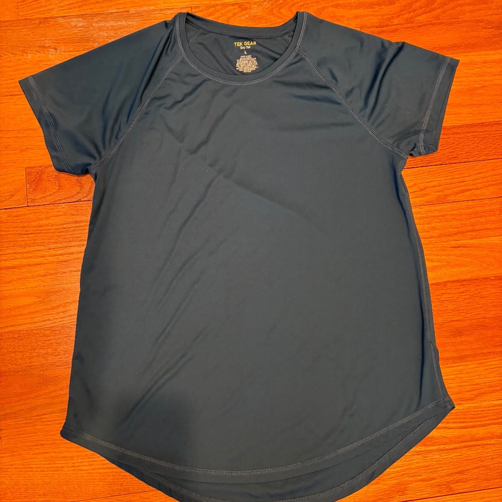 Tek Gear Dry Tek Women's Large Blue T-Shirt